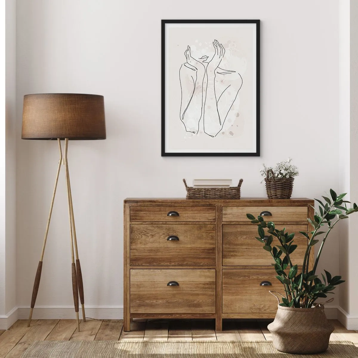 Póster en marco negro - Un momento de ensueño - 50x70 cm