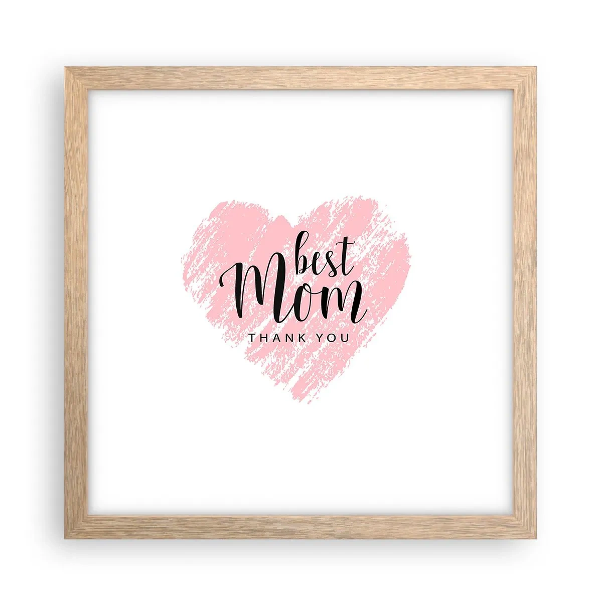 Póster en marco roble claro - En cualquier momento de tu vida - 30x30 cm