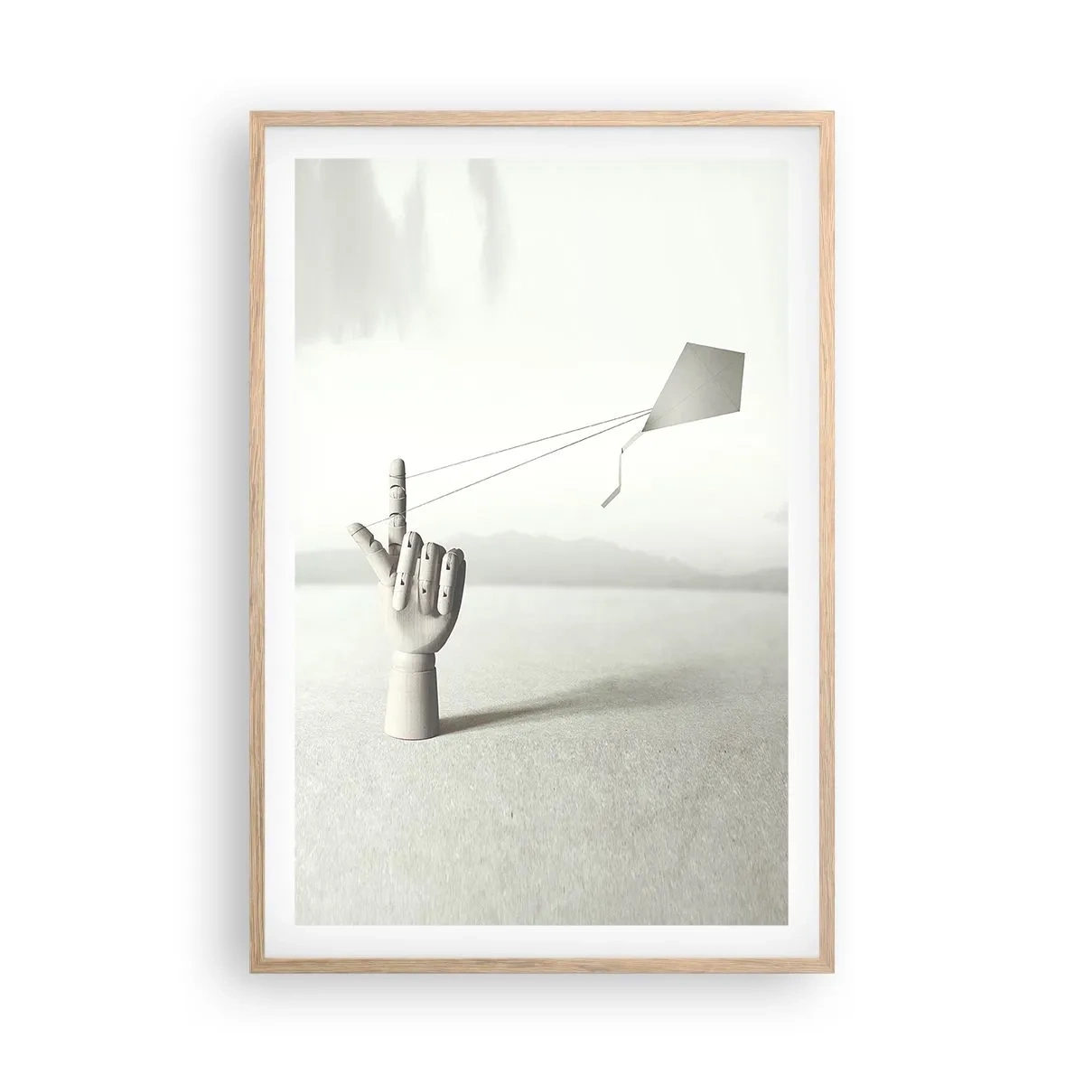 Póster en marco roble claro - Una prueba de fuerza - 61x91 cm