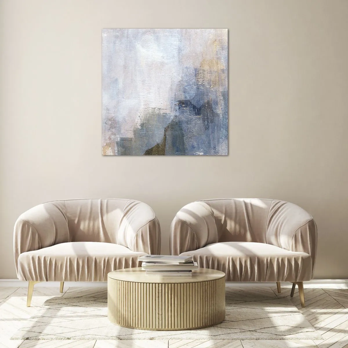 Cuadro sobre vidrio - Impresiones sobre Vidrio - Tonos de color - 70x70 cm