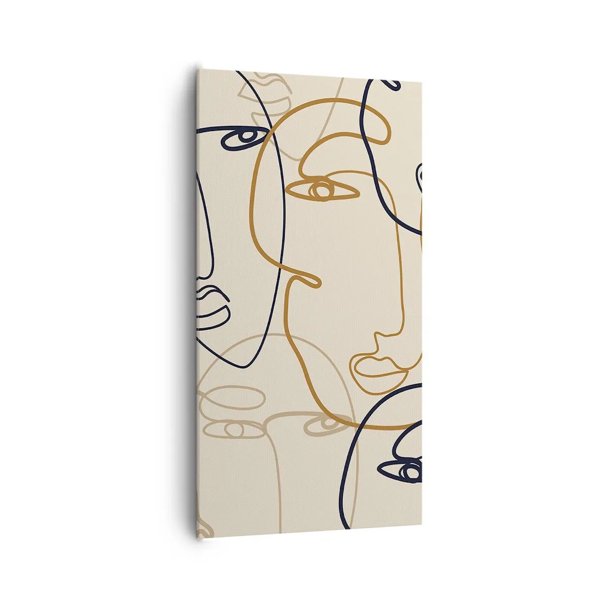 Cuadro sobre lienzo - Impresión de Imagen - Retrato multiplicado - 65x120 cm