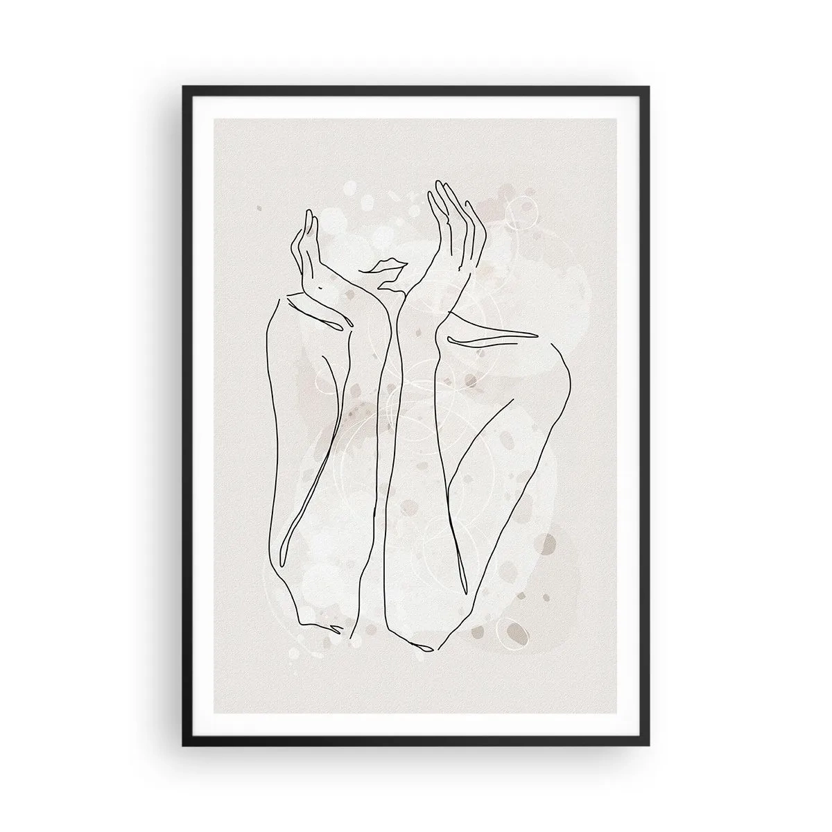 Póster en marco negro - Un momento de ensueño - 70x100 cm