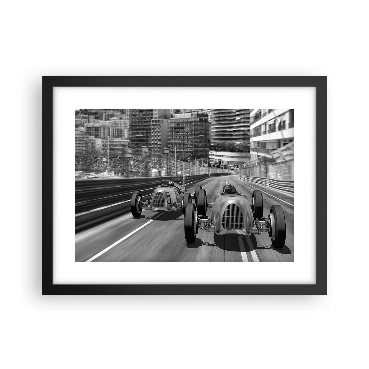 Póster en marco negro - Érase una vez en Montecarlo - 40x30 cm