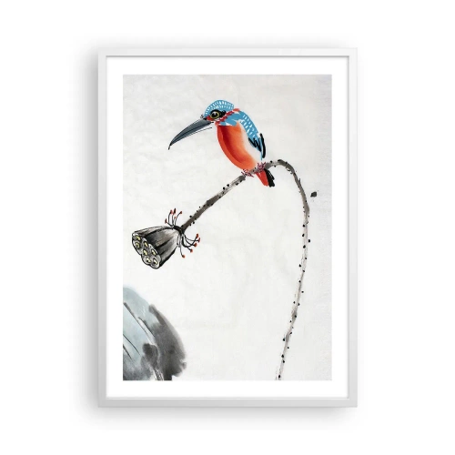 Póster en marco blanco - La vida de la pradera - 50x70 cm