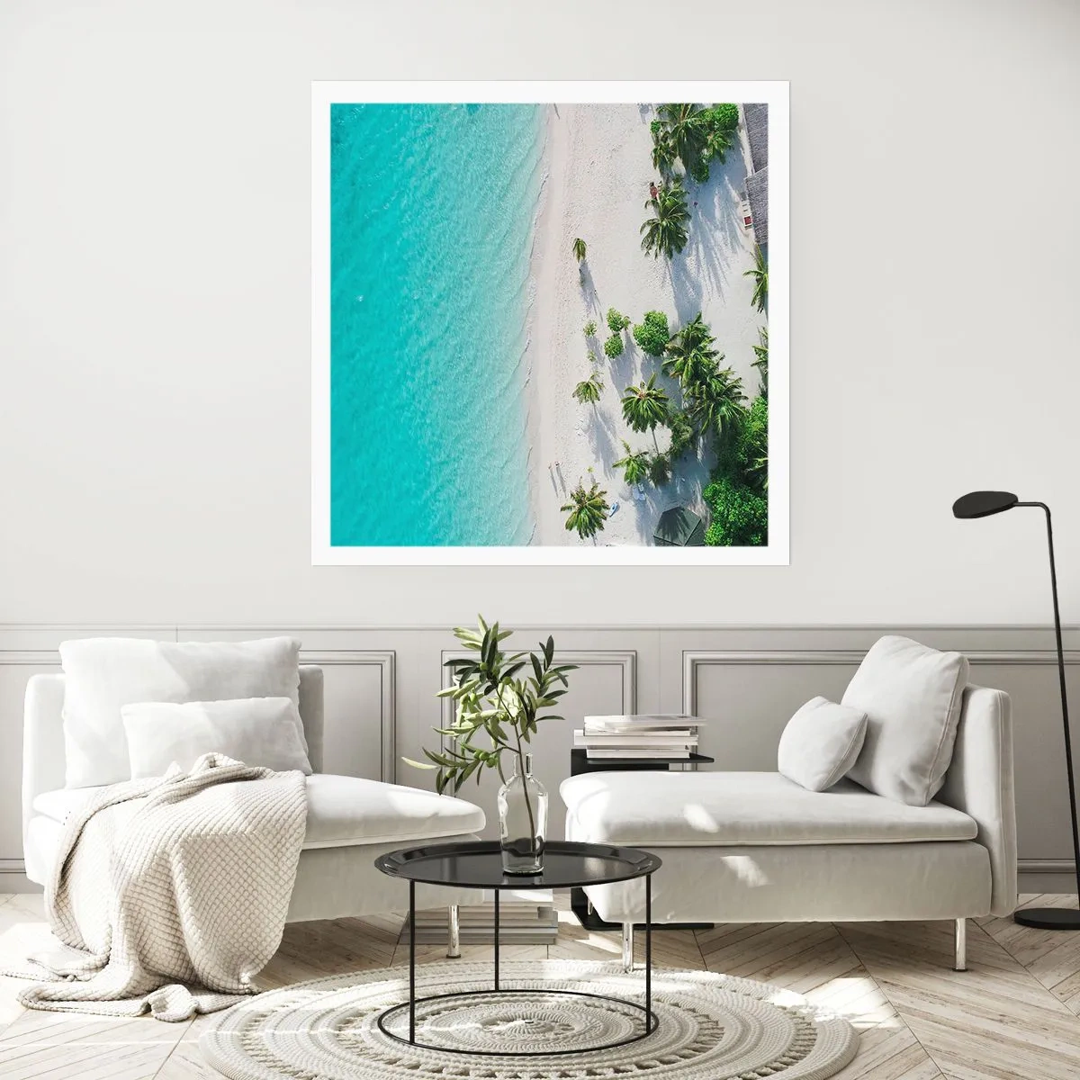 Póster - Vacaciones en el paraíso - 40x40 cm