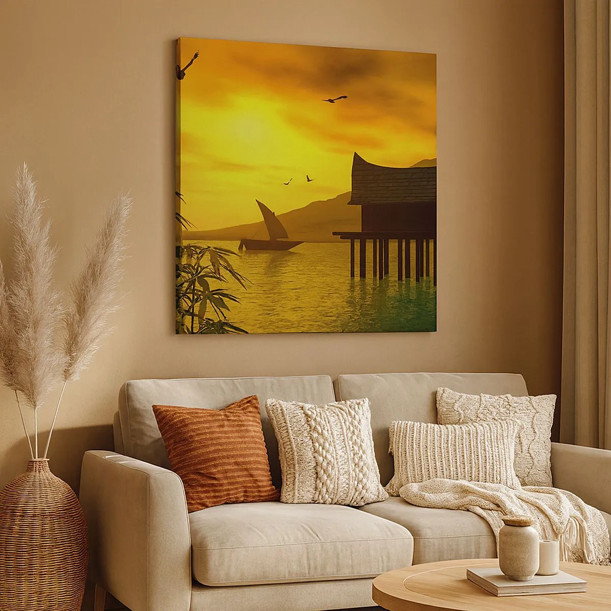 Cuadro sobre lienzo - Impresión de Imagen - La ansiada paz - 30x30 cm