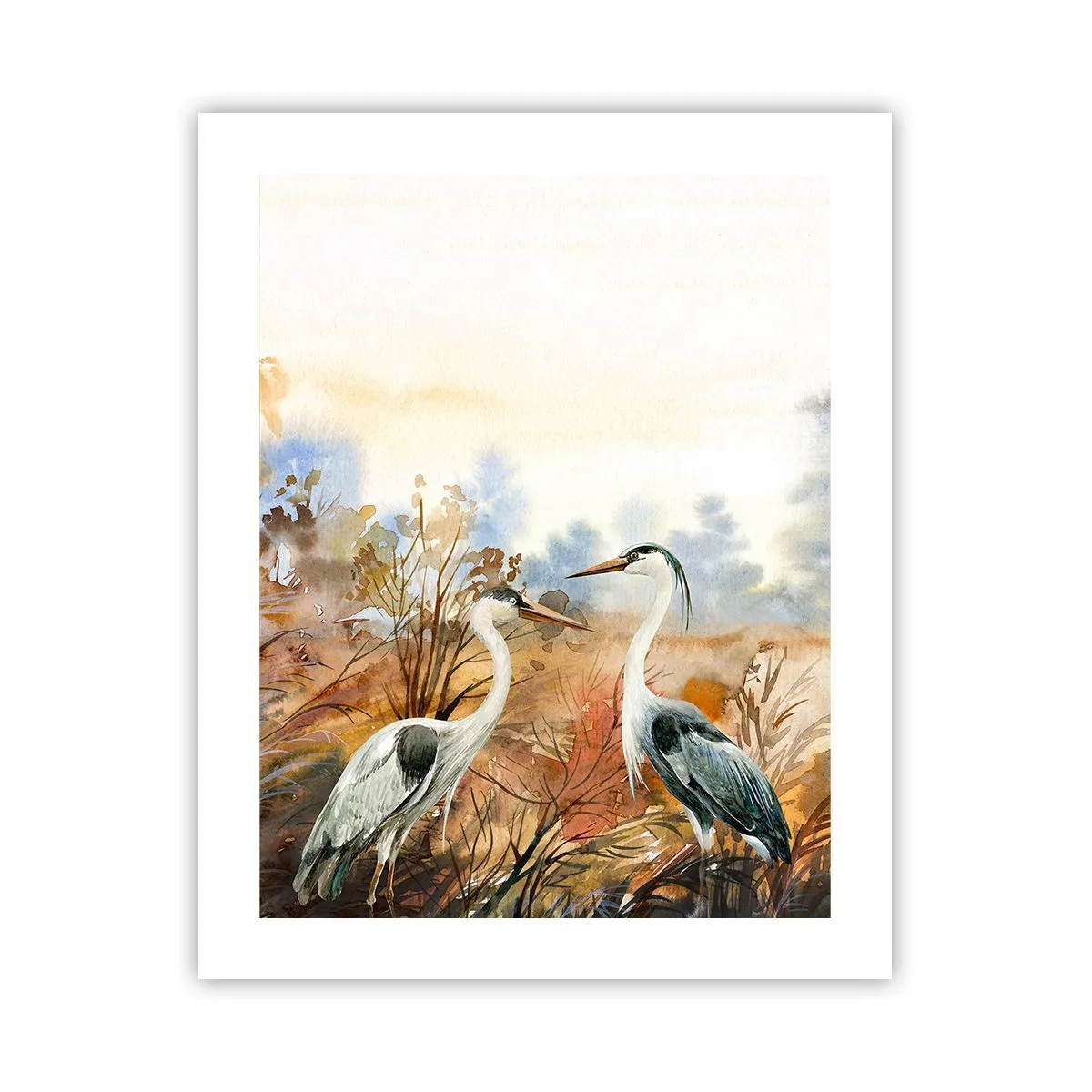 Póster - ¿A dónde nos dirigimos en otoño? - 40x50 cm