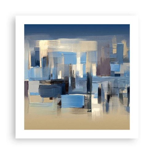Póster - Construcción azul - 50x50 cm