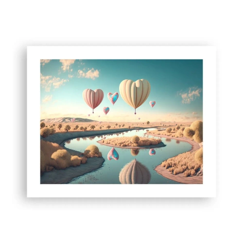 Póster - El amor te hace volar - 50x40 cm