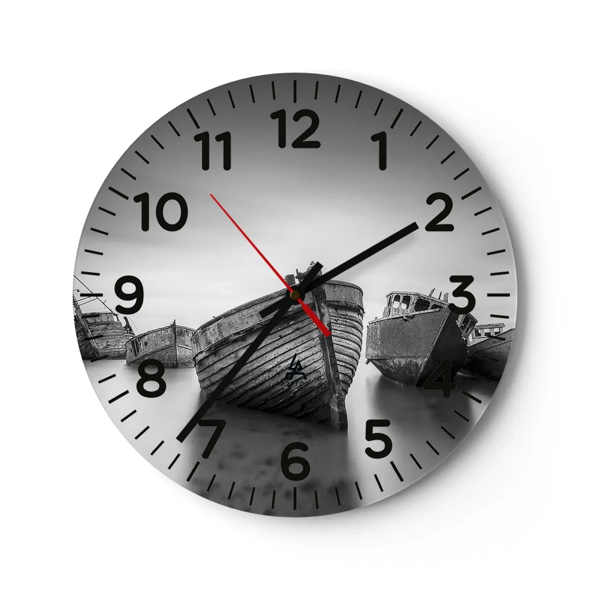 Reloj de pared - Reloj de vidrio - Ahora solo quedan los recuerdos... - 40x40 cm