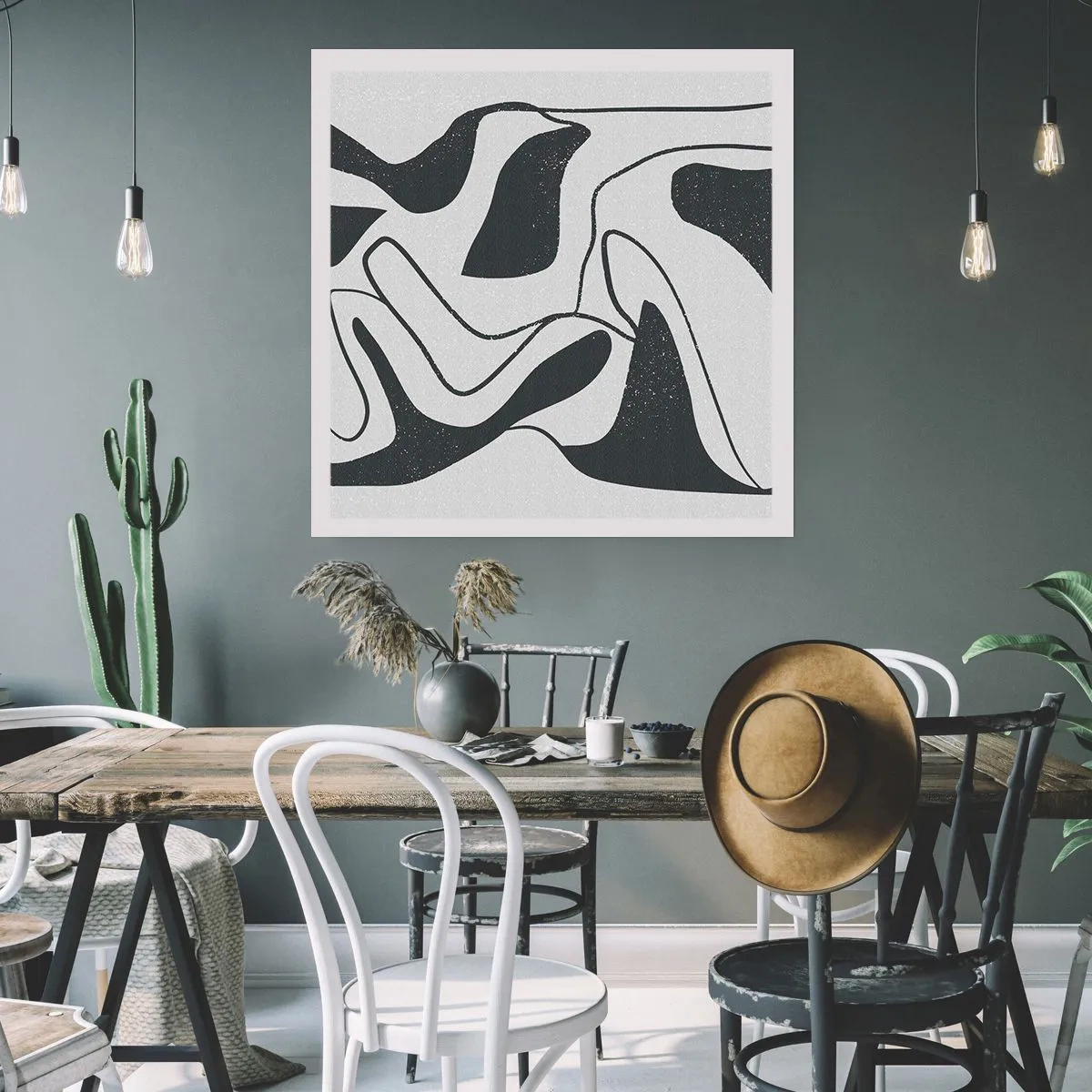 Póster - Juego abstracto en un laberinto - 60x60 cm