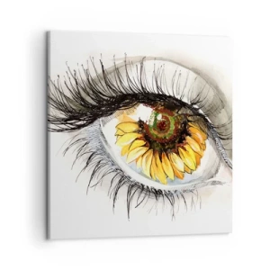 Cuadro sobre lienzo - Impresión de Imagen - Un aspecto tan caluroso como el verano - 50x50 cm