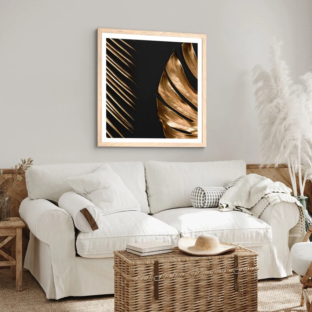 Póster en marco roble claro - Diferente, e igualmente valioso - 60x60 cm