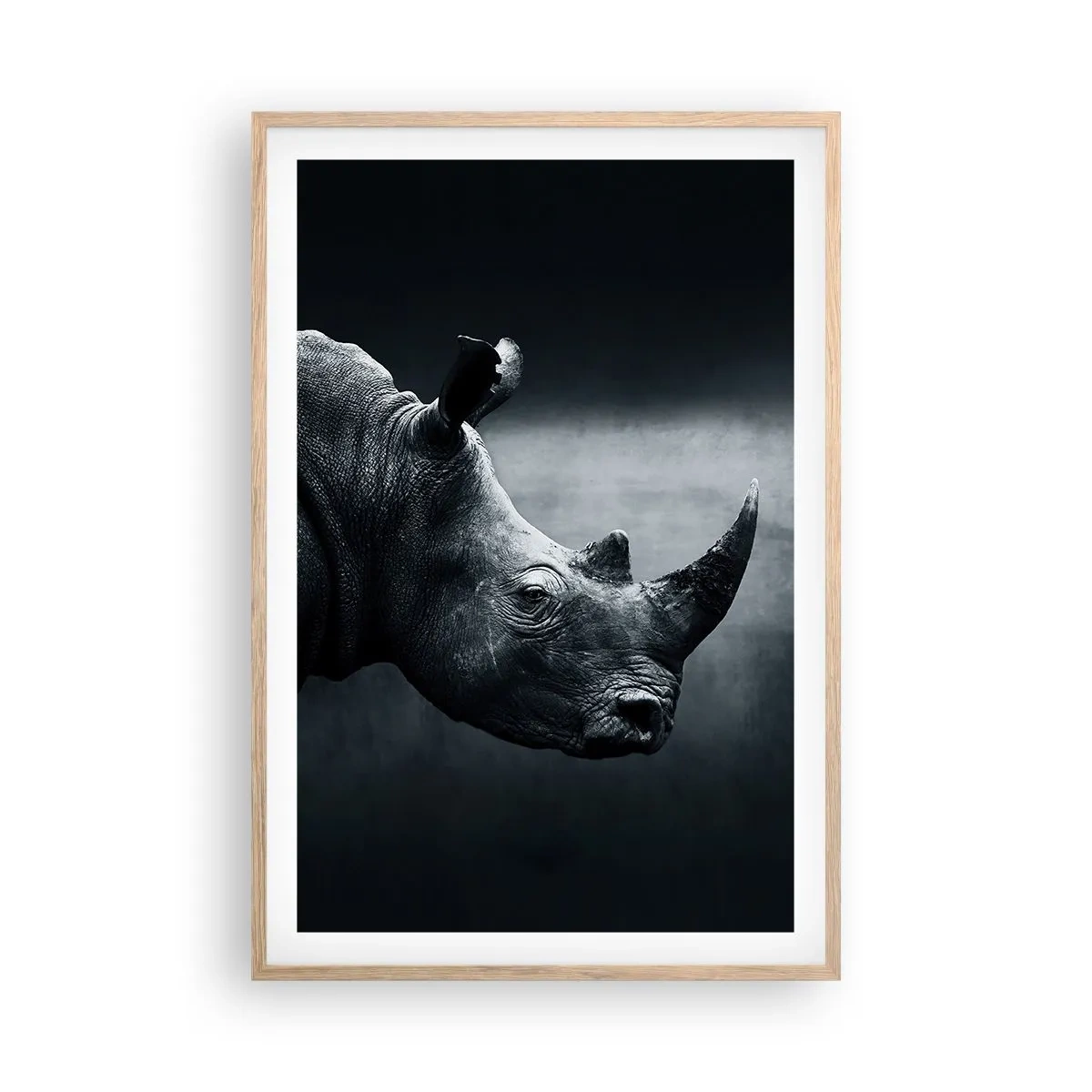 Póster en marco roble claro - Perfil derecho - 61x91 cm