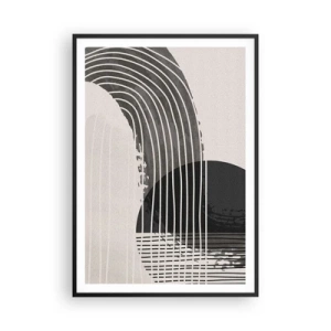 Póster en marco negro - Ida y vuelta - 70x100 cm
