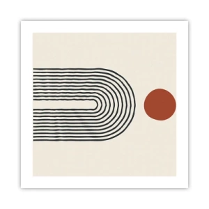 Póster - Magnetismo de formas y colores - 50x50 cm
