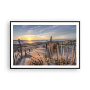 Póster en marco negro - El resplandor y la sombra del viento - 91x61 cm