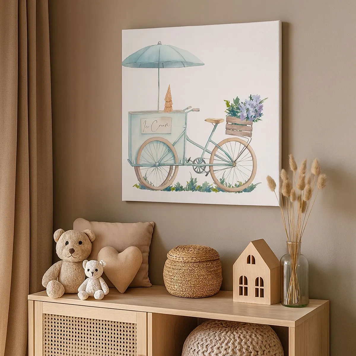 Cuadro sobre lienzo - Impresión de Imagen - Dulce recuerdo del verano - 30x30 cm