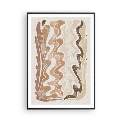 Póster en marco negro - Buena energía - buenas emociones - 70x100 cm