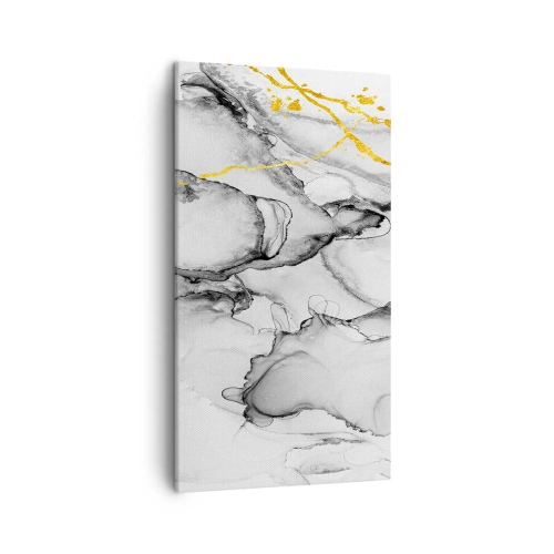 Cuadro sobre lienzo - Impresión de Imagen - Composición con motivo de oro - 45x80 cm