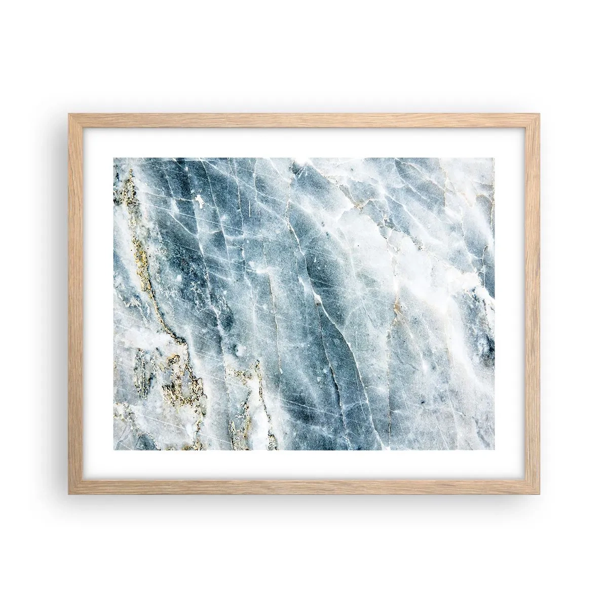 Póster en marco roble claro - El mundo de hielo - 50x40 cm