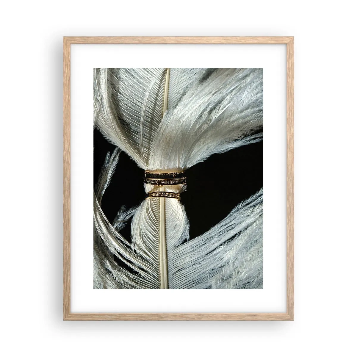 Póster en marco roble claro - ...y no te dejaré.... - 40x50 cm