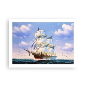 Póster - Orgulloso con el viento - 70x50 cm