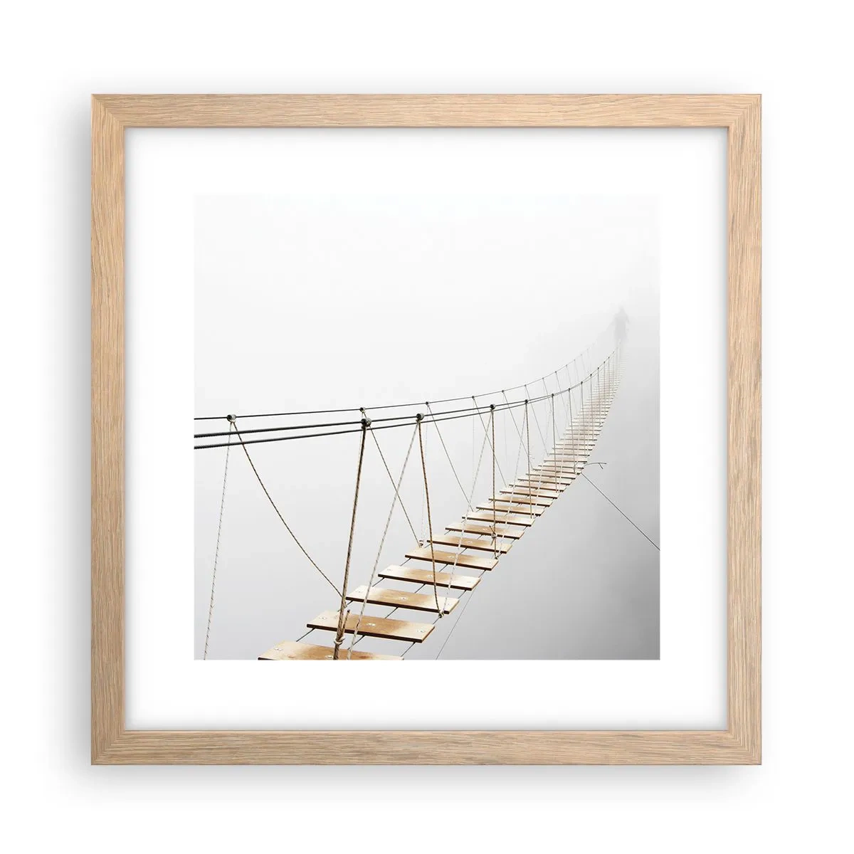 Póster en marco roble claro - ¿Adónde le llevará? - 30x30 cm