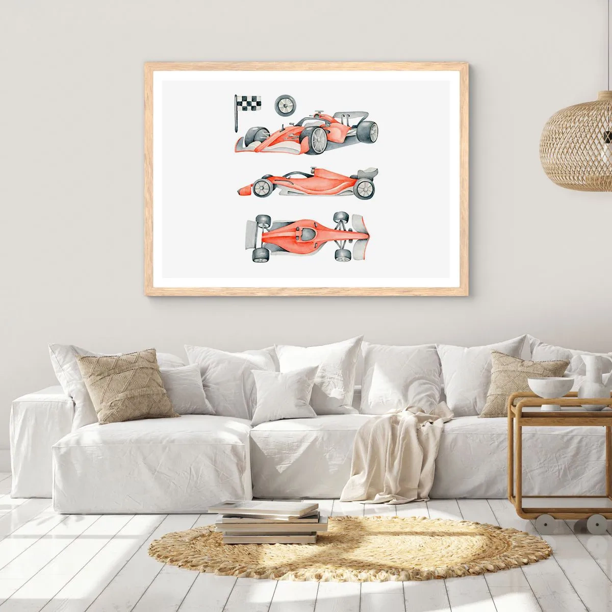 Póster en marco roble claro - Para alcanzar un sueño - 40x30 cm