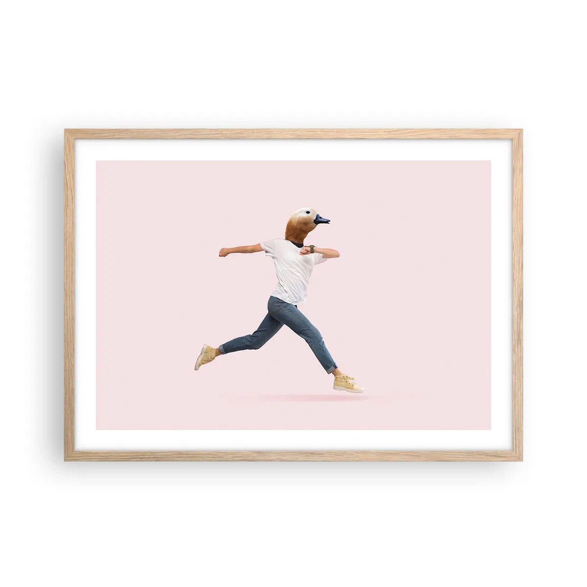 Póster en marco roble claro - Una pizca de absurdez - 70x50 cm