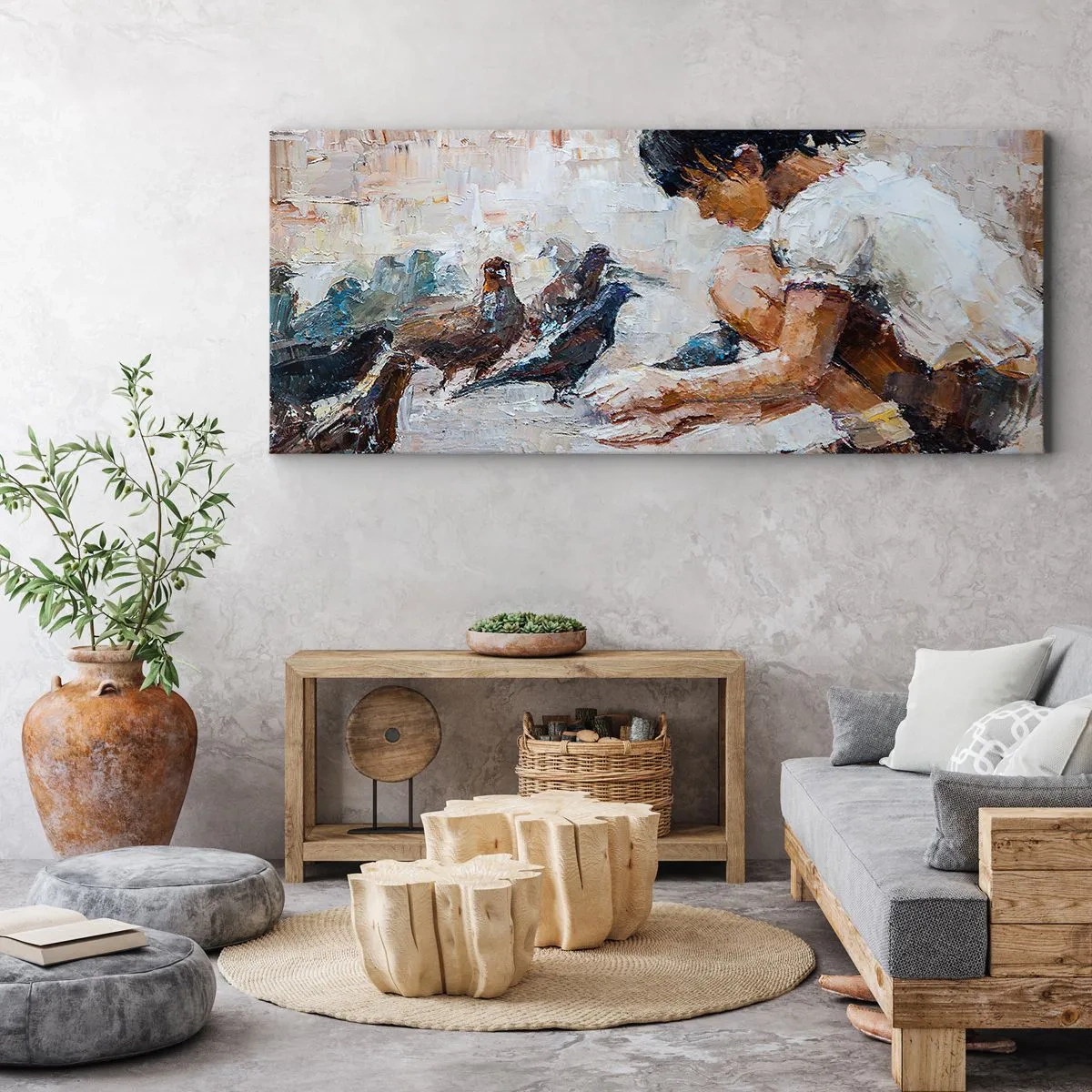 Cuadro sobre lienzo - Impresión de Imagen - Pequeños y dulces - 100x40 cm