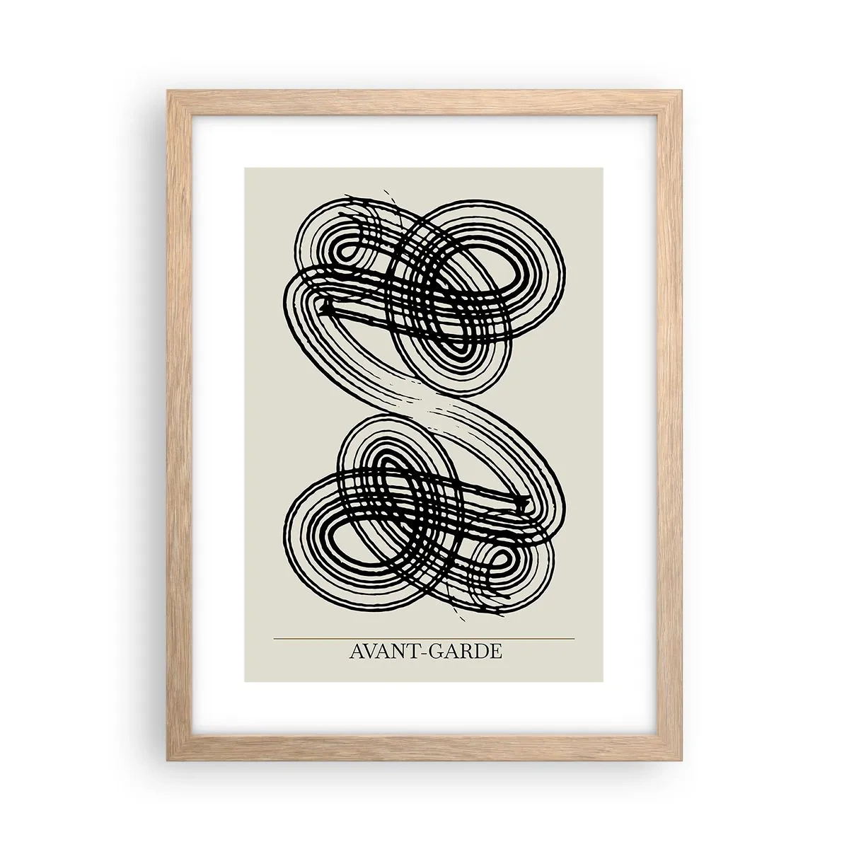 Póster en marco roble claro - Salió espontáneamente - 30x40 cm