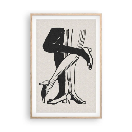 Póster en marco roble claro - Atributo femenino - 61x91 cm