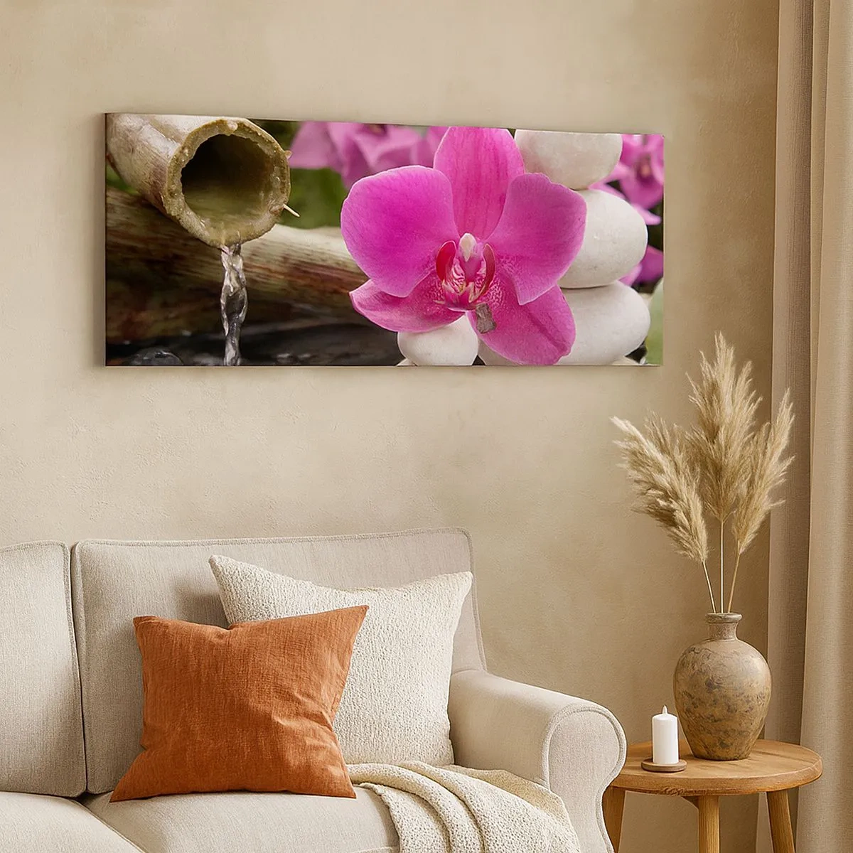 Cuadro sobre lienzo - Impresión de Imagen - Ya estás descansando - 100x40 cm