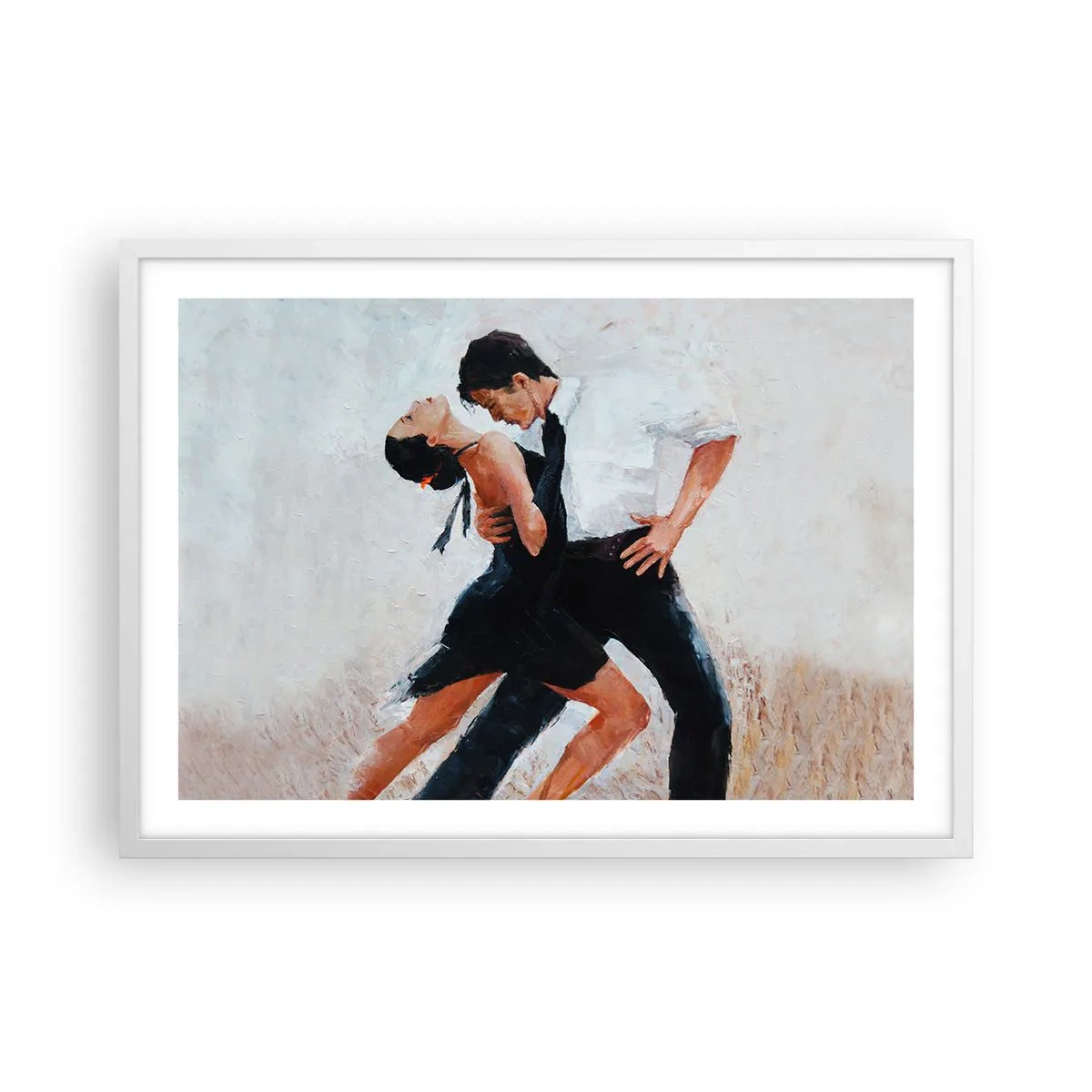 Póster en marco blanco - El tango de mis sueños - 70x50 cm