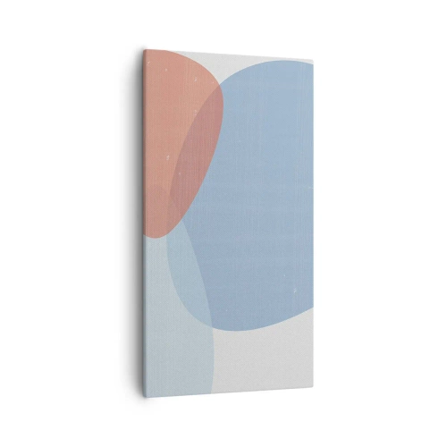 Cuadro sobre lienzo - Impresión de Imagen - Relaciones en colores pastel - 55x100 cm
