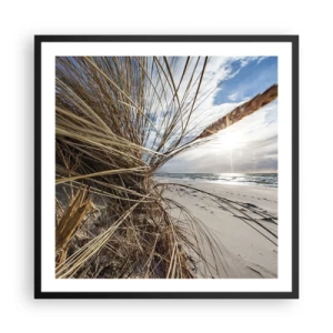 Póster en marco negro - Una reunión de los elementos - 60x60 cm