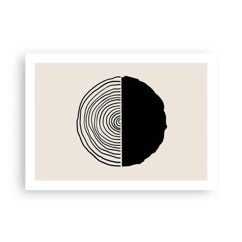 Póster - Mitad y mitad - 70x50 cm