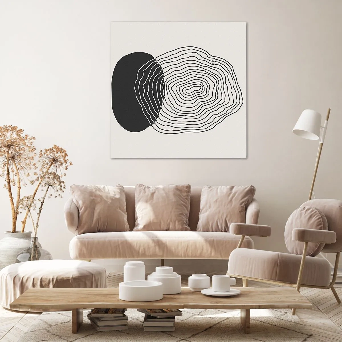 Cuadro sobre lienzo - Impresión de Imagen - Persistencia y vibración - 30x30 cm