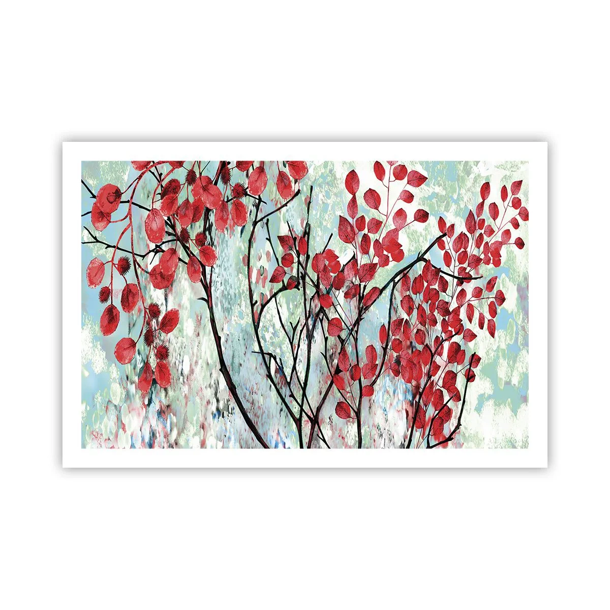 Póster - Un árbol en escarlata - 91x61 cm