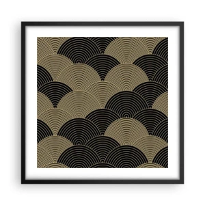 Póster en marco negro - Multiplicación de la unidad - 50x50 cm