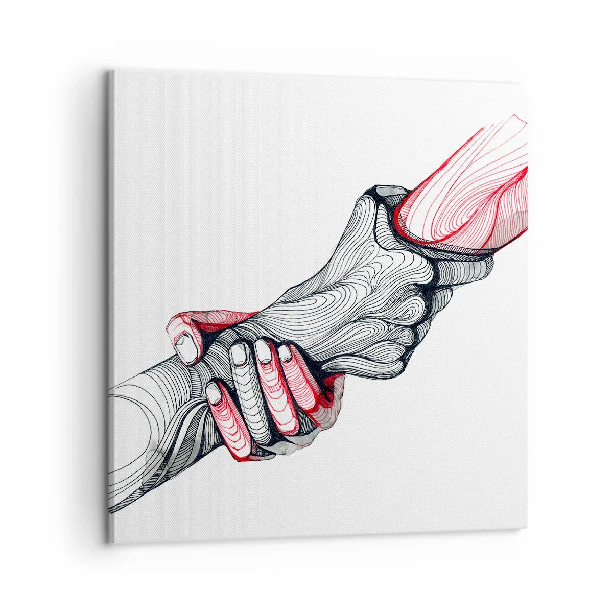 Cuadro sobre lienzo - Impresión de Imagen - Estás en buenas manos - 50x50 cm
