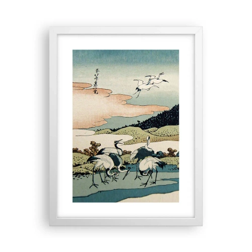 Póster en marco blanco - Alma japonesa - 30x40 cm