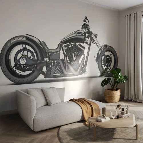 Fotomural personalizado Premium Canvas - Para los que aman la libertad - Automotor, Moto, Helicóptero
