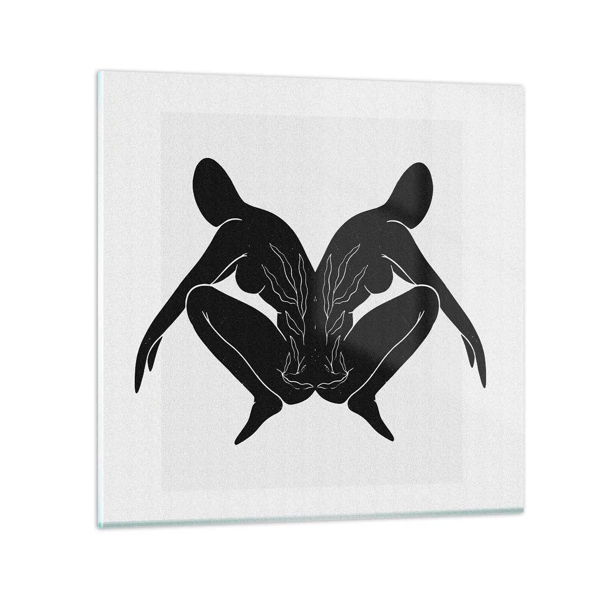 Cuadro sobre vidrio - Impresiones sobre Vidrio - Un alma compartida - 60x60 cm