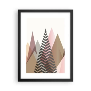 Póster en marco negro - Una visión piramidal - 30x40 cm