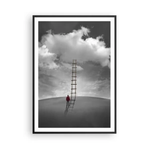 Póster en marco negro - Todo es posible - 70x100 cm