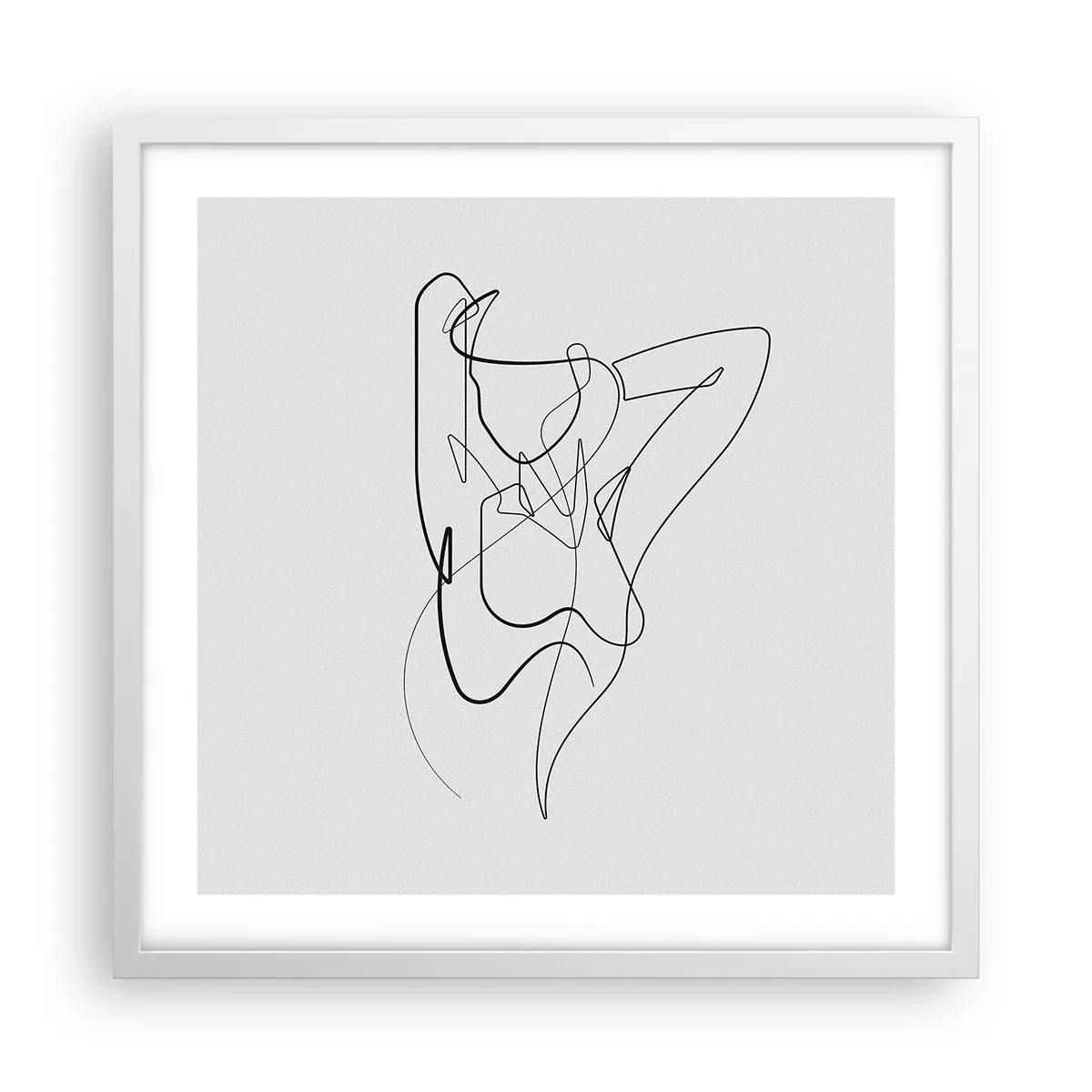 Póster en marco blanco - Realmente, tal y como eres - 50x50 cm