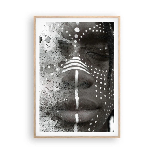 Póster en marco roble claro - Descubrimiento del espíritu original - 70x100 cm