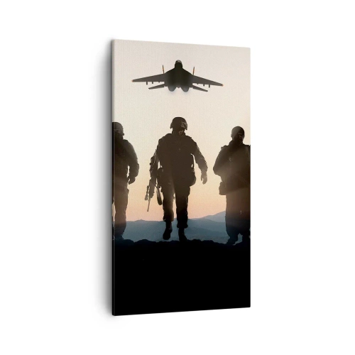 Cuadro sobre lienzo - Impresión de Imagen - Bienvenido a nuestro mundo - 45x80 cm